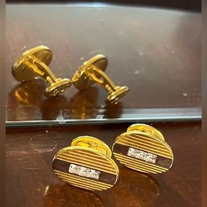 Gold Plated Cuff Links
